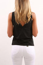 NEW FEELING Womens Black Camis