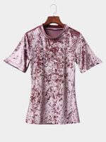 NEW FEELING Womens Pink T-Shirts