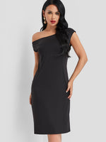 ODM Ladies Short Sleeve Midi Dress