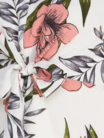 Custom Long White Floral Dress