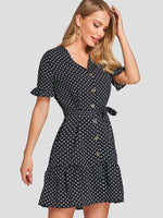 OEM Ladies Black Chiffon Dresses