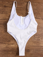 NEW FEELING Womens White One-Pieces