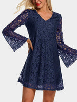 OEM Ladies Burgundy V-Neck Dresses