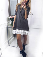 ODM Ladies Long Sleeve Midi Dress