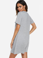 NEW FEELING Womens Grey Casual Dresses