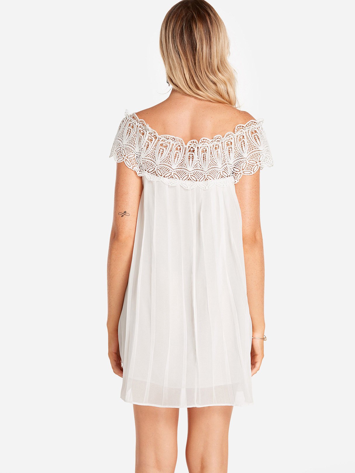 NEW FEELING Womens White Off The Shoulder Dresses