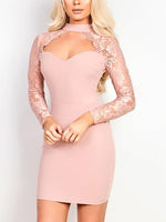 ODM Ladies Long Sleeve Mini Dresses
