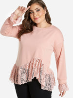 ODM Ladies Long Sleeve Plus Size Tops