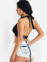 NEW FEELING Womens Black Camis