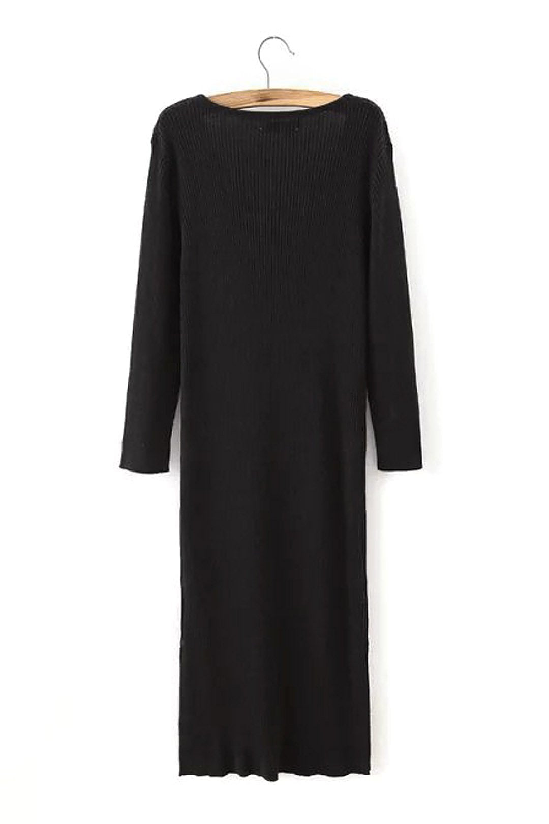 NEW FEELING Womens Black V-Neck Dresses