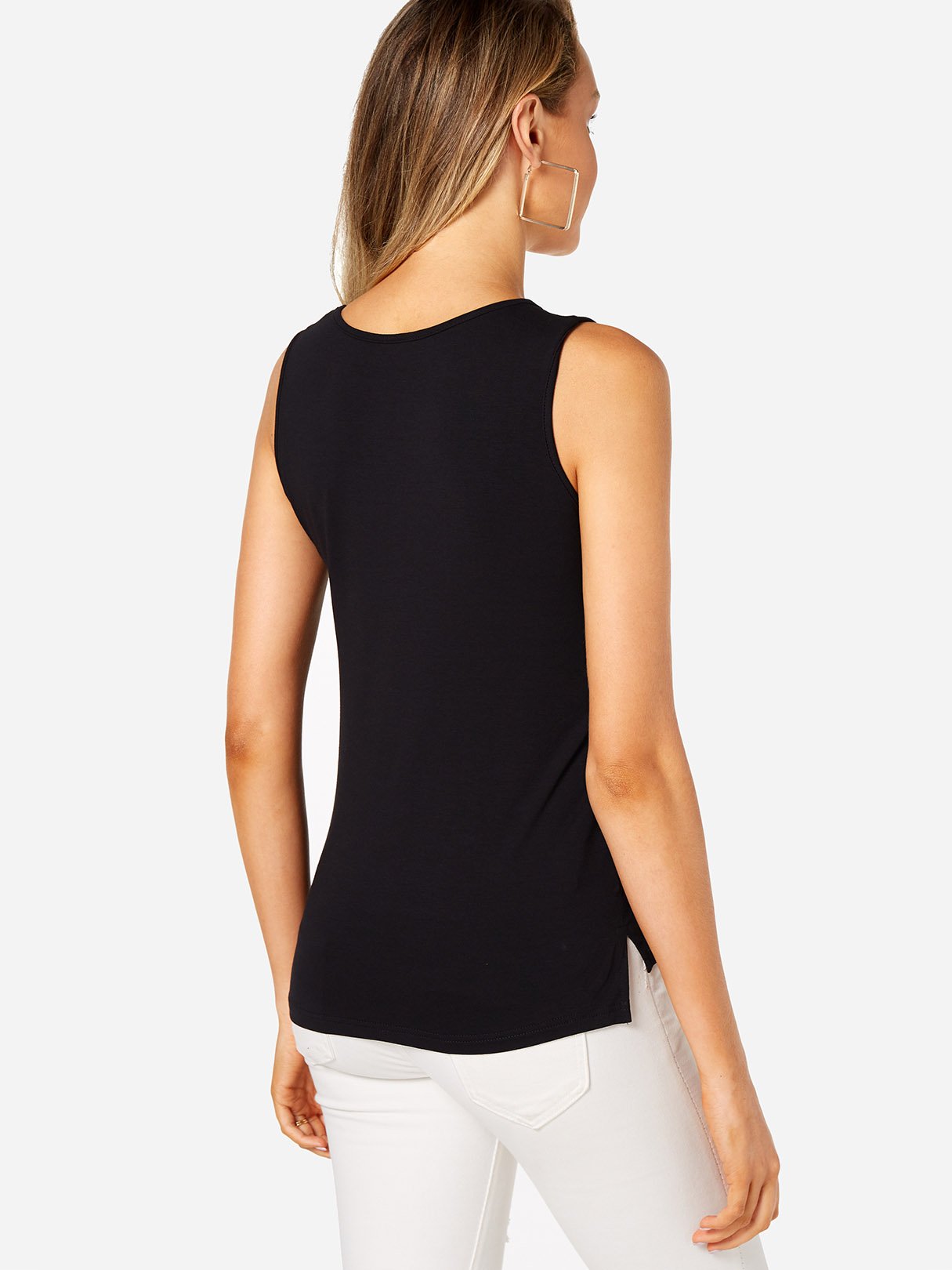 NEW FEELING Womens Black Camis