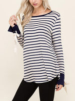 NEW FEELING Womens Navy T-Shirts