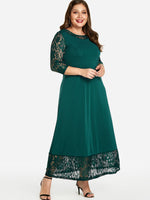 ODM Ladies Long Sleeve Plus Size Dress