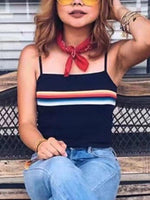 NEW FEELING Womens Black Camis