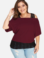 Custom Ladies Plus Size Black Tops