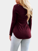 NEW FEELING Womens Plum T-Shirts