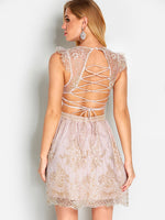 NEW FEELING Womens Pink V-Neck Dresses