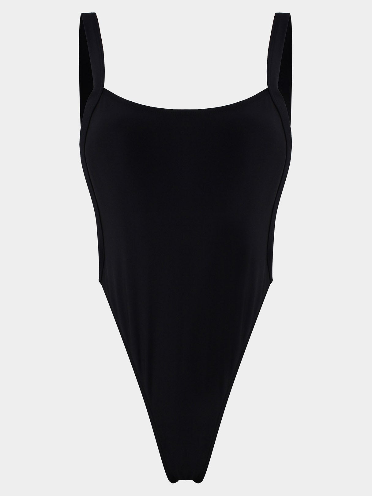 Wholesale Black Sleeveless Backless Spaghetti Strap One-Pieces Swimsuits