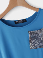 OEM Ladies Blue T-Shirts