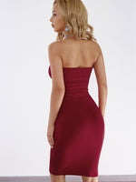 NEW FEELING Womens Red Midi Dresses