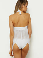 White High Waisted Bikini Bottoms