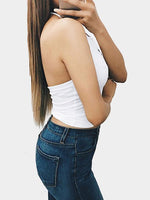 NEW FEELING Womens White Camis