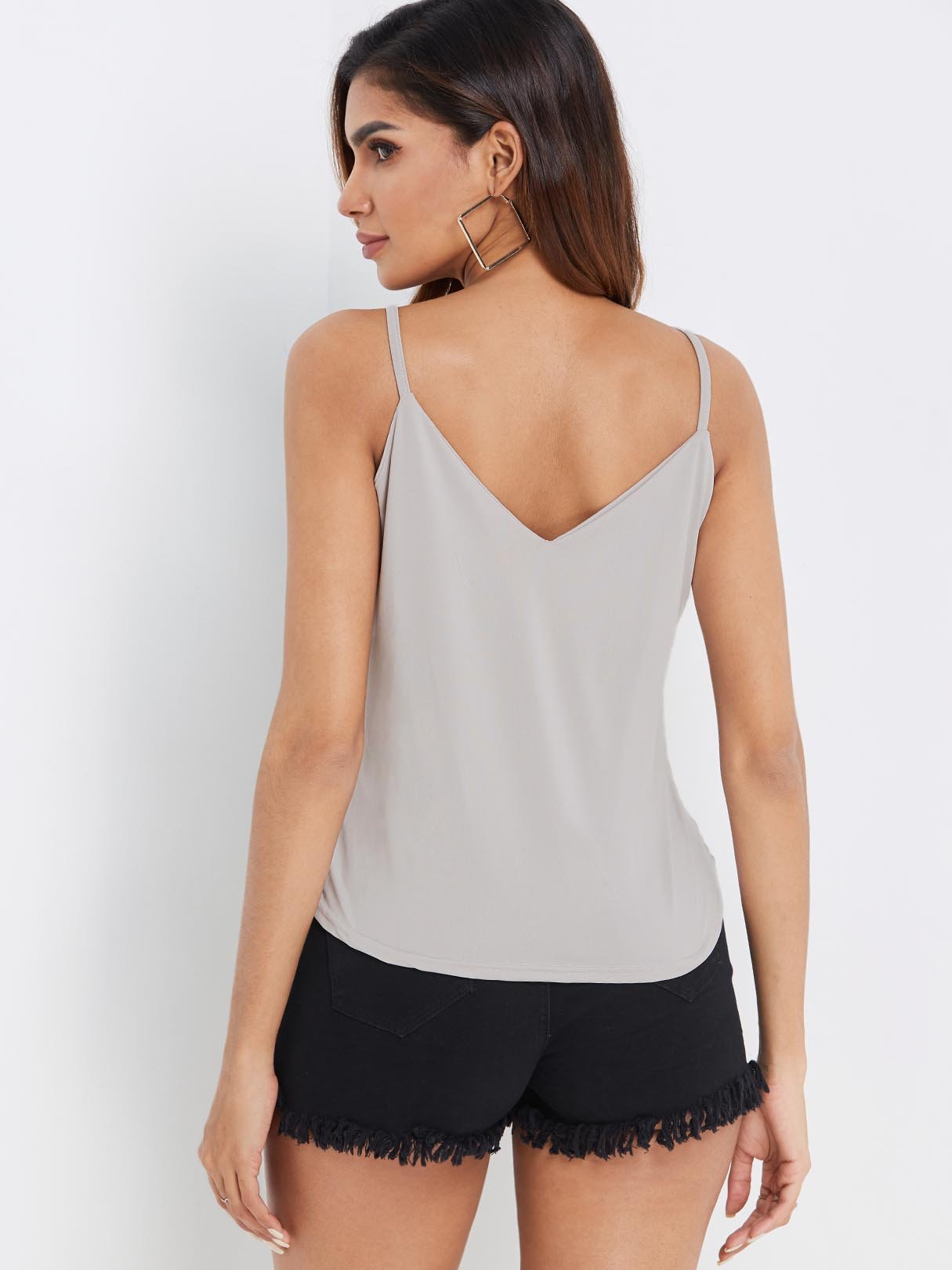 NEW FEELING Womens Grey Camis