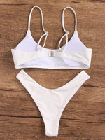 Custom Black And White Wrap Bikinis