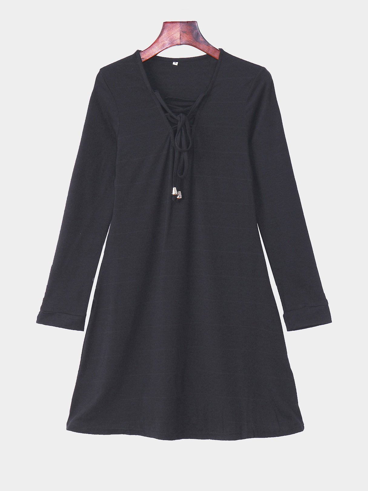 NEW FEELING Womens Black V-Neck Dresses