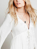 ODM Womens Long Sleeve Mini Dress