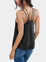 NEW FEELING Womens Black Camis