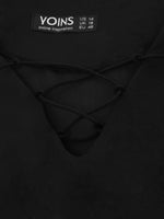 OEM Ladies Black Plus Size Tops