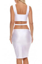 NEW FEELING Womens White Bodycon Dresses