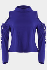 NEW FEELING Womens Blue T-Shirts