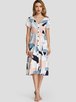 NEW FEELING Womens Multi V-Neck Dresses