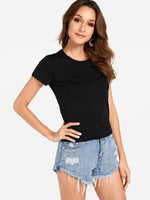 OEM Ladies Black T-Shirts