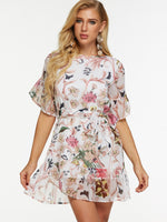 ODM Ladies Short Sleeve Mini Dresses