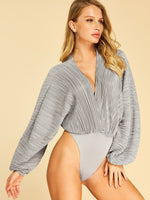 OEM Ladies Grey Bodysuits