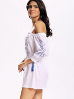 OEM Ladies White Mini Dresses