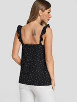 NEW FEELING Womens Black Camis