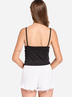 NEW FEELING Womens Black Camis