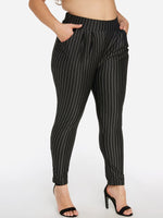 NEW FEELING Womens Black Plus Size Bottoms