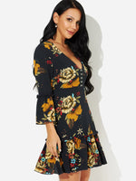 OEM Ladies Floral Floral Dresses