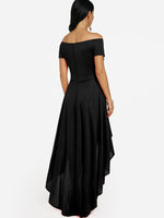 NEW FEELING Womens Black Off The Shoulder Dresses