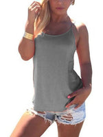 NEW FEELING Womens Grey Camis