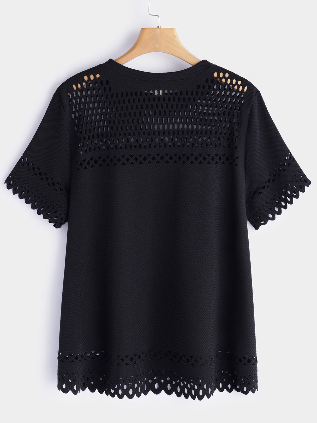 Custom Plus Size Womens Black Tops