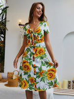 NEW FEELING Womens White Chiffon Dresses
