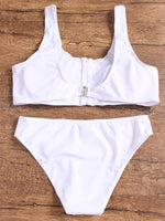 NEW FEELING Womens White Bikinis