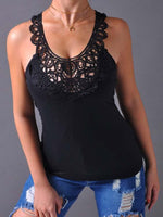 NEW FEELING Womens Black Camis