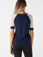 NEW FEELING Womens Navy T-Shirts